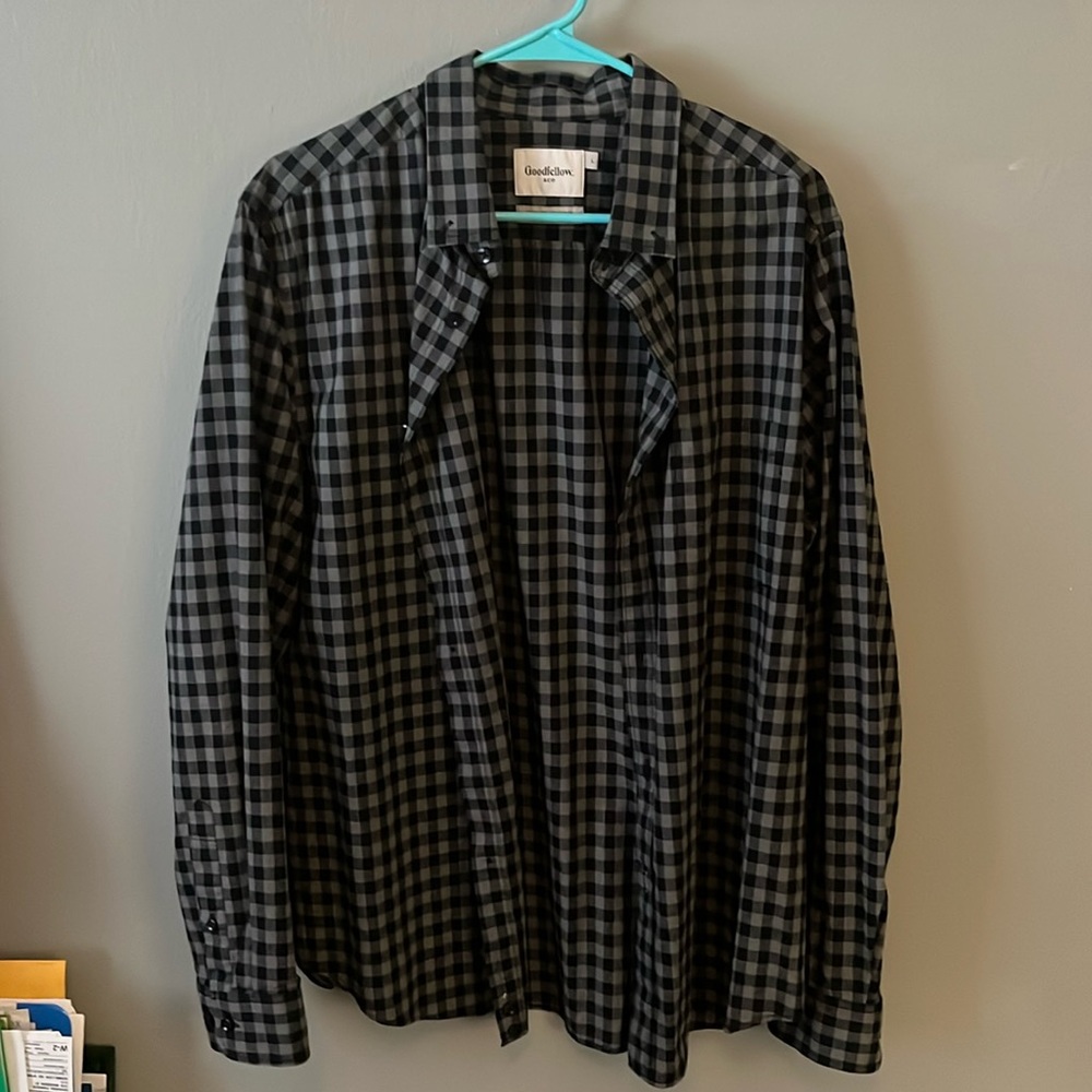 Men’s button up shirt for work. Office-appropriate comfortable shirt.